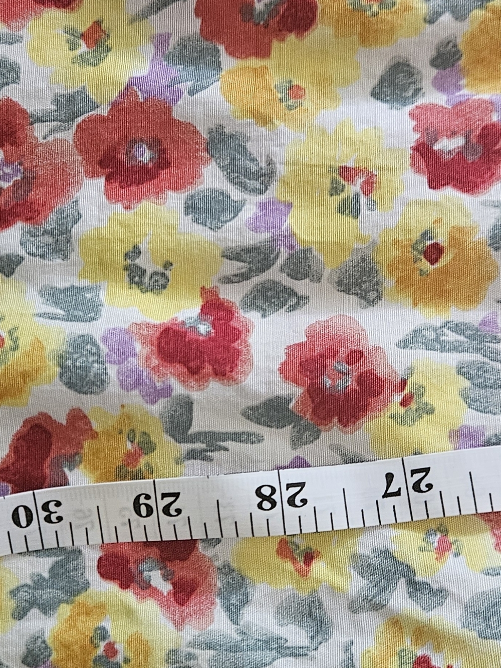 The Limited Floral Rayon Dress/Romper - Summer Yellow, Red & Lavender Blooms. - Picture 6 of 6